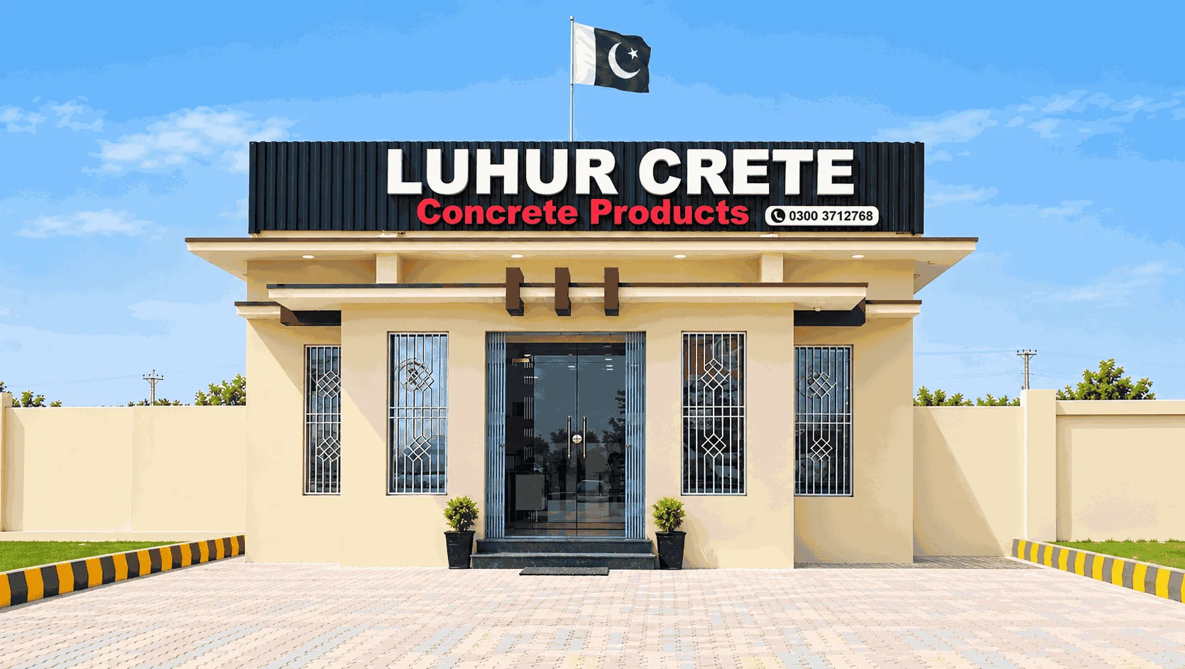 Luhur Crete concrete products head office building exterior