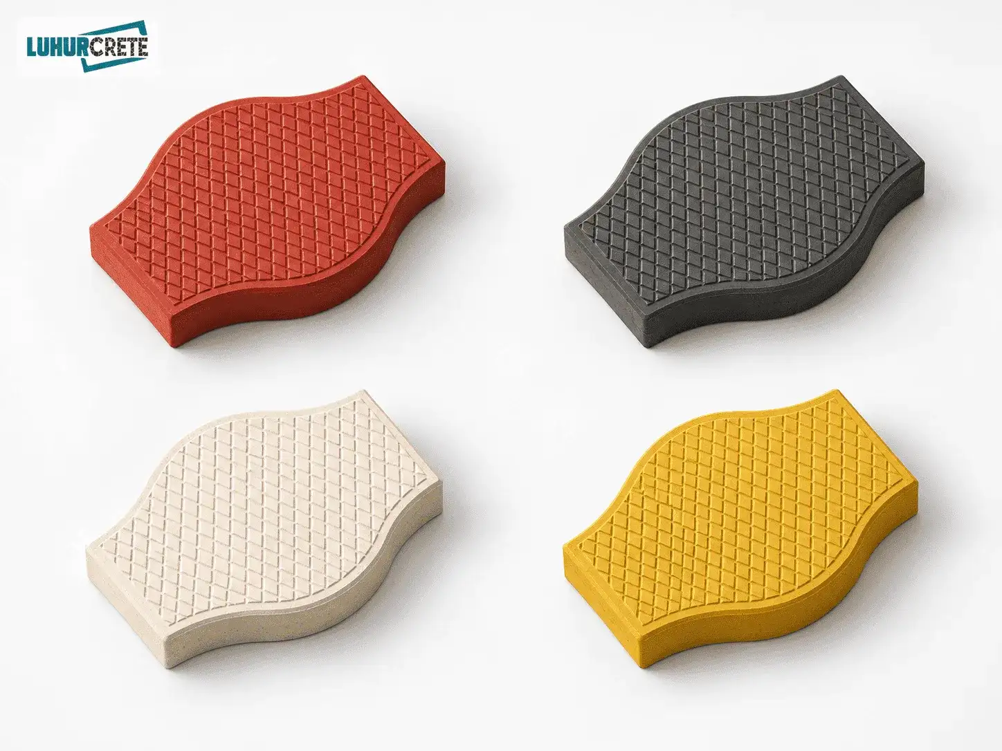 Double wave paver colour options by Luhur Crete