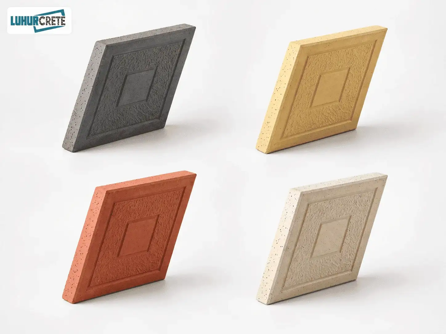 Rhombus 3D paver colour options by Luhur Crete